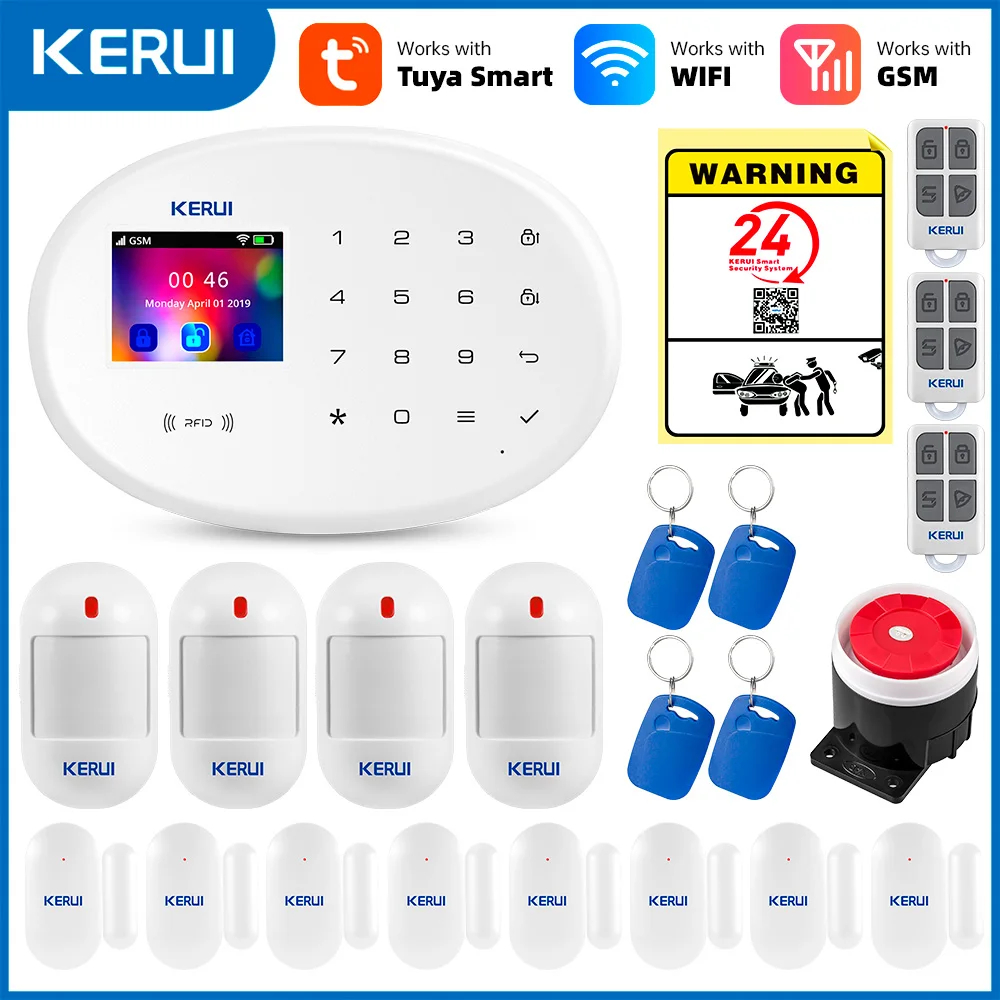 Wireless Smart Sensor WIFI Works Detector Burglar Security