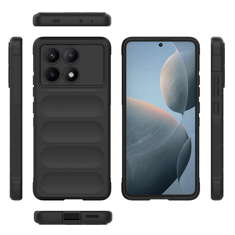 Full Cover For Xiaomi Poco X6 Pro 5G Case Bumper Shockproof Soft Silicone Back Case For Poco X6 Pro Case For Poco X6 Pro Cover