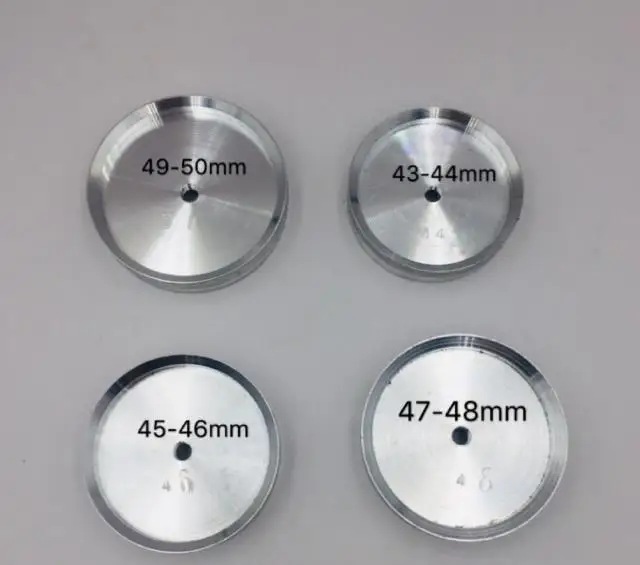 1 Piece Aluminum Watch Back Case Press Die 4mm Thread Hole 43mm to 50mm Diameter W3545