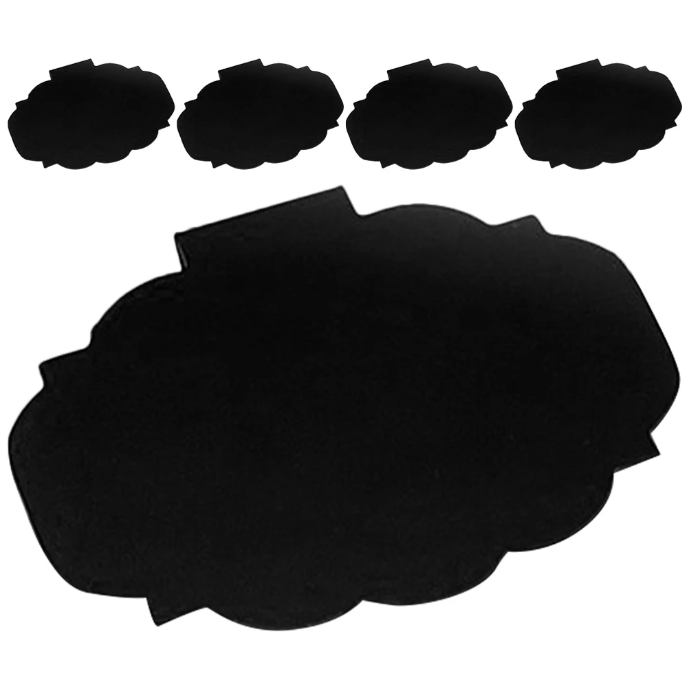 5 pz Prezzo Tabellone Clip per Cestini Nero 12th Modello Forma Creativa Cancellabile Riutilizzabile Mini Lavagna Etichette Contenitori