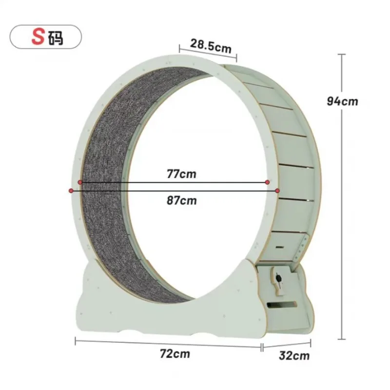 

Pet cat treadmill roller cat dog track fiberboard fitness sports toy pet 3.0 upgrade