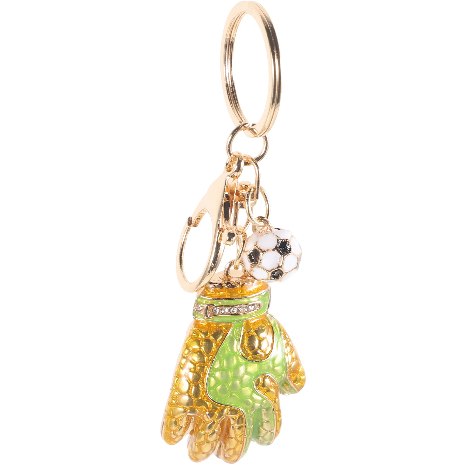 Goldendoodle Ornament Goalkeeper Glove Keychain Luggage Hanging Car Ring Purse Pendant Football Gloves Backpack Man