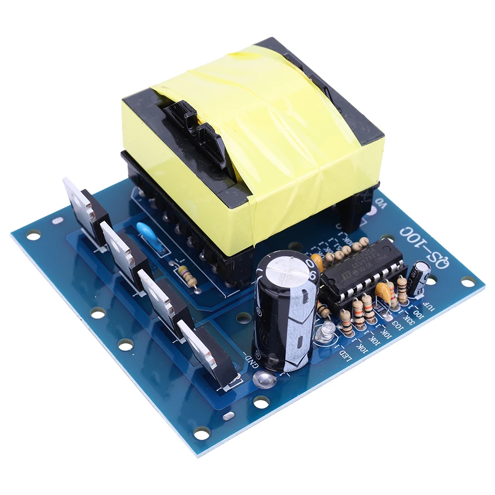 Placa de impulso do inversor 500w 20khz dc 12v para ac 220v mini placa conversora de impulso módulo de aumento do inversor de onda quadrada