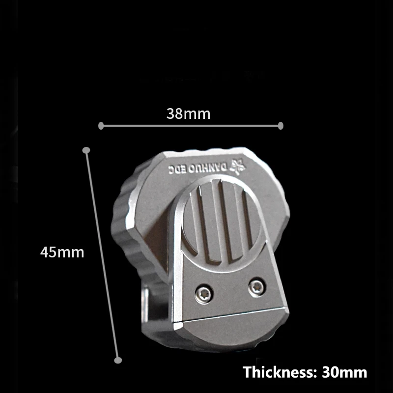 Outdoor Portable EDC Titanium Alloy Mechanical Push Card Finger Gyroscope Creative Gift Toys