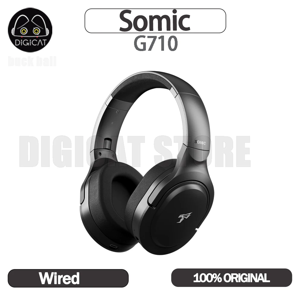 Somic G710 Gamer Headphone With Microphone Esports Gaming USB Wired Earphones Foldable FPS Gaming Headphone Custom Boy Gifts