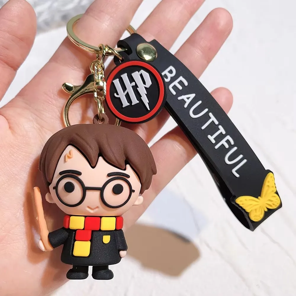 Q-Style Harri Magician Keychain Ron Hermione Snape Dobby Luna Lord Voldemort Soul Eating Vinyl Action Figure Collection Model To