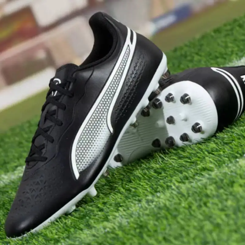 PUMA Mens MG Cleat Soccer TT studs groove-cut studs Shoes Reinforced Heel One Piece Tongue Football Boots 108519-01/108519-03
