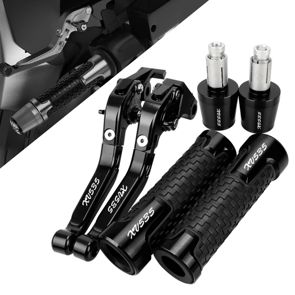 

For Yamaha XV 535 XV535 VIRAGO 1987-2000 Motorcycle Accessories Extendable Adjustable Brake Clutch Levers Handlebar Grips Ends