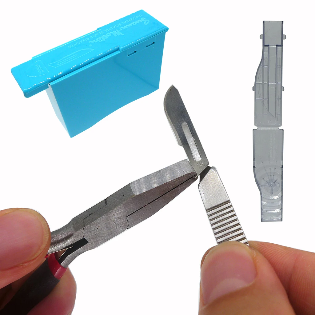 

Scalpel Blade Installation and Removal Tools Blade Removers Scalpel Blade Organizers Repeatable Removers Scalpel Mounting Forcep