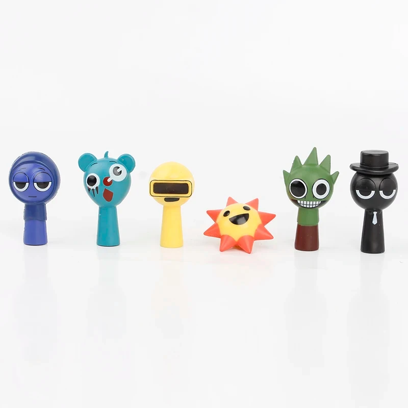 Hot 24 pièces/ensemble Mini Sprunki figurine jouet dessin animé film Sprunki Wenda modèle poupée Figurines enfants cadeau