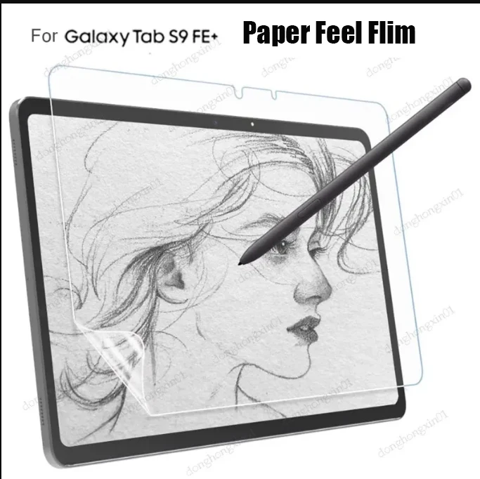 

For Samsung Galaxy Tab S9 FE+ 12.4" S9 FE 10.9 S7 S7 FE Plus S8 Plus Tab A8 10.5 A7 Lite Like Writing on Paper Screen Protector