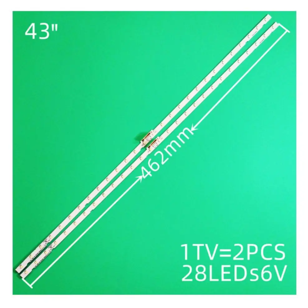 LED strip (2) for Samsung UE43N5510 43NU7100 UE43NU7100 UN43NU7100 UE43NU7100U AOT_43_NU7100F UE43NU7120U UE43NU7170U BN96-45954