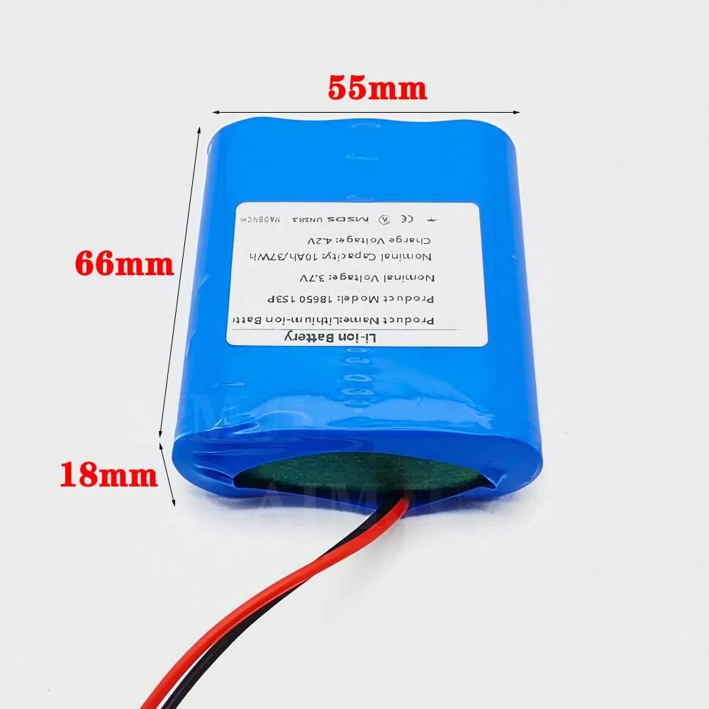 1S3P بطارية حزمة ليثيوم أيون لعبة الجمال جديد 18650 3.7 فولت 10000 مللي أمبير صالون بطارية قابلة للشحن حزمة SM أو XH2.54 التوصيل #3