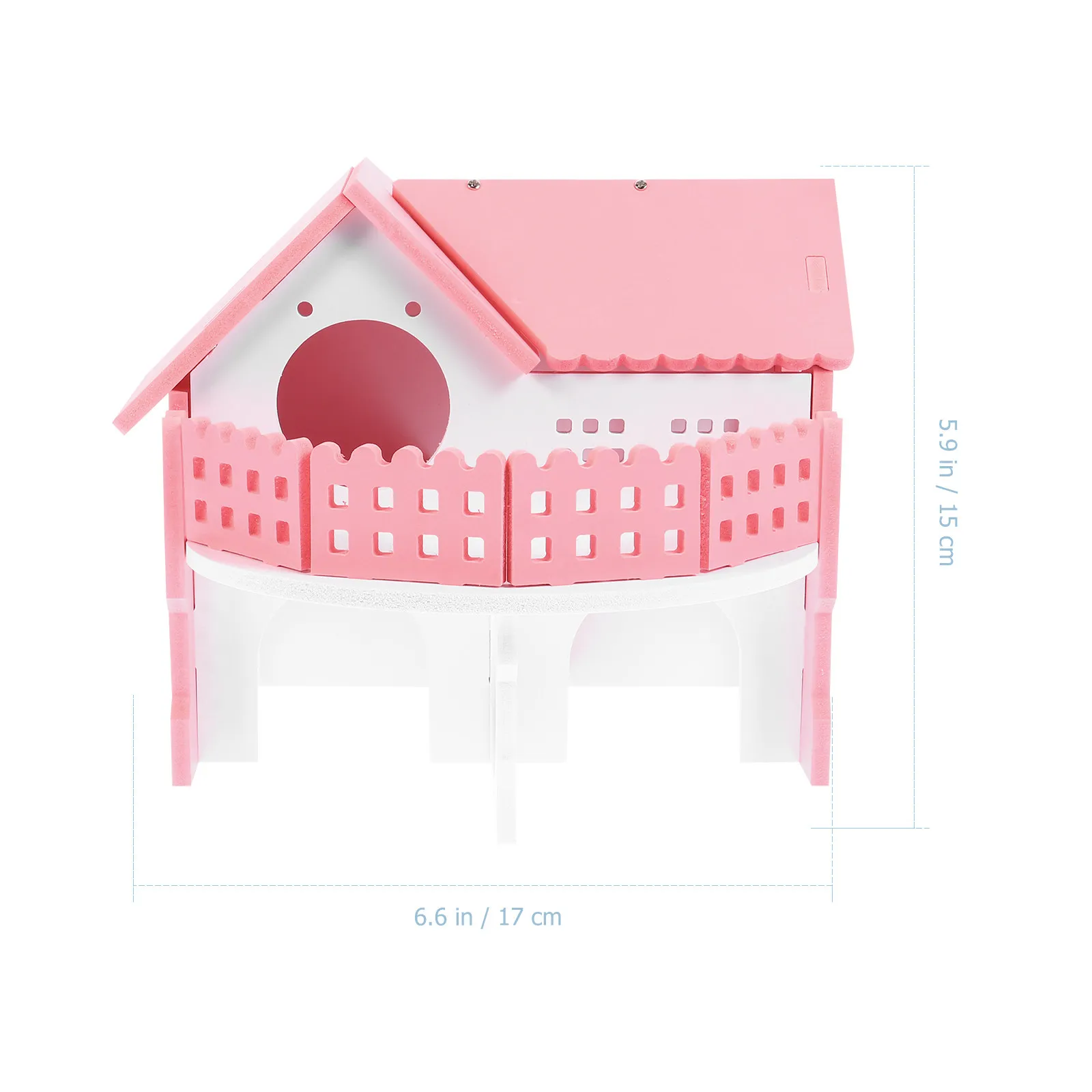 Double Layers Hamster Villa Small Pet Open Design Hamster Play Nest Hideout Villa for Exercise Exploration