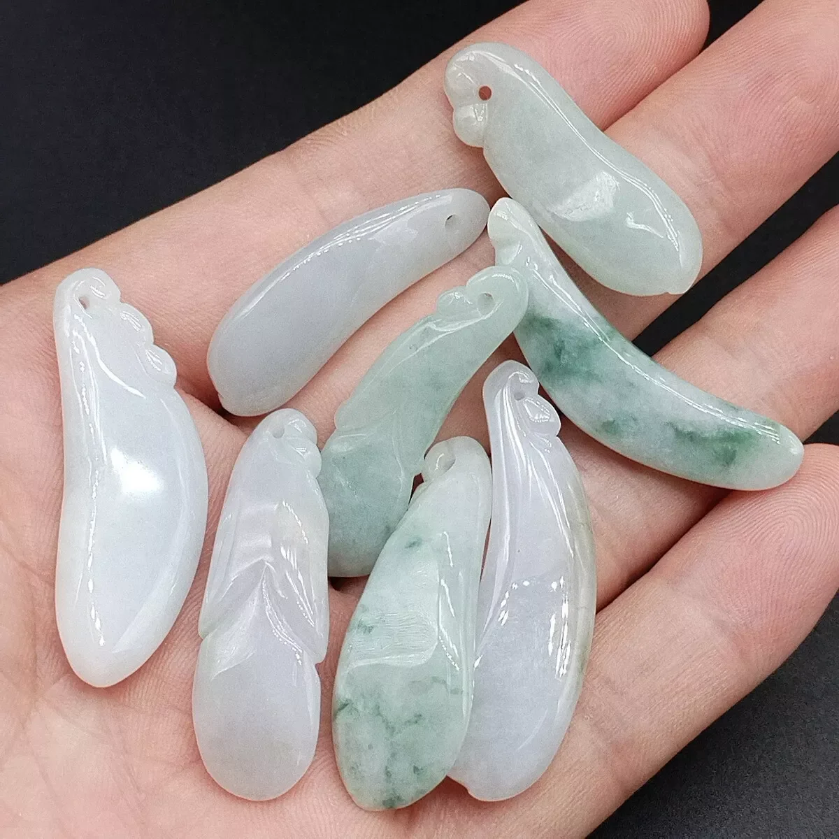 

Wholesale Burma 100% Natural Type A Jade Jadeite Carved Amulet Pendant 1pc