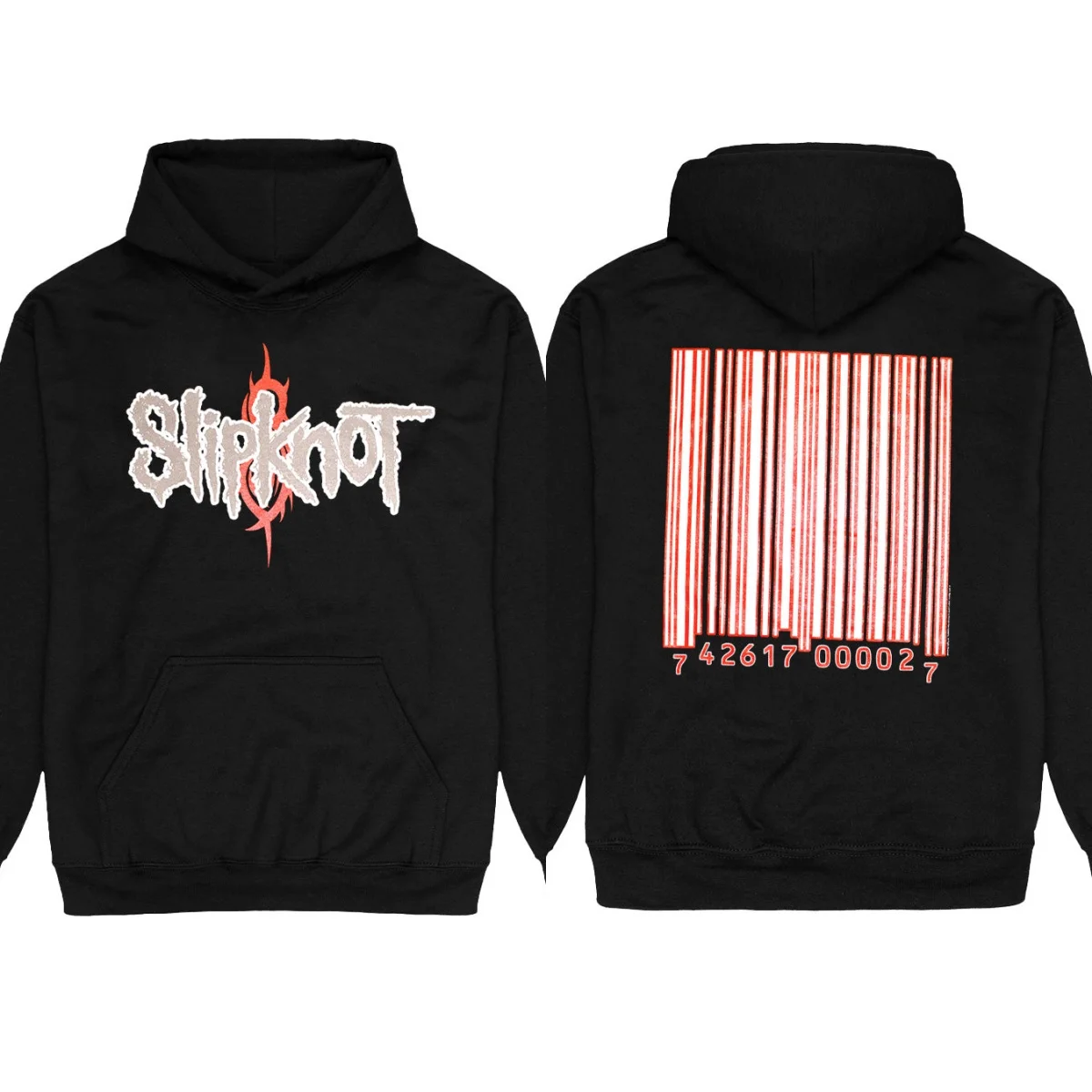 20th Anniversary Barcode Slipknot Alternative Metal Band Graphic Hoodie Men Women Streetwear Pullover