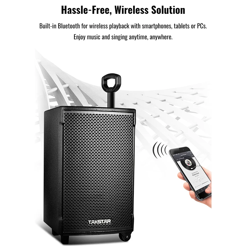 New Wireless Convenient Karaoke Mini DJ Party Speaker wireless charger with speaker speakers audio system sound professional