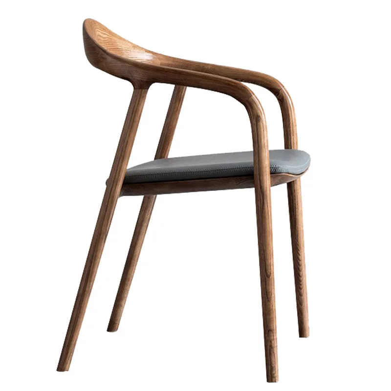 

Nordic, household, light luxury, solid wood, chair, dining room, desk, modern, simple, adult