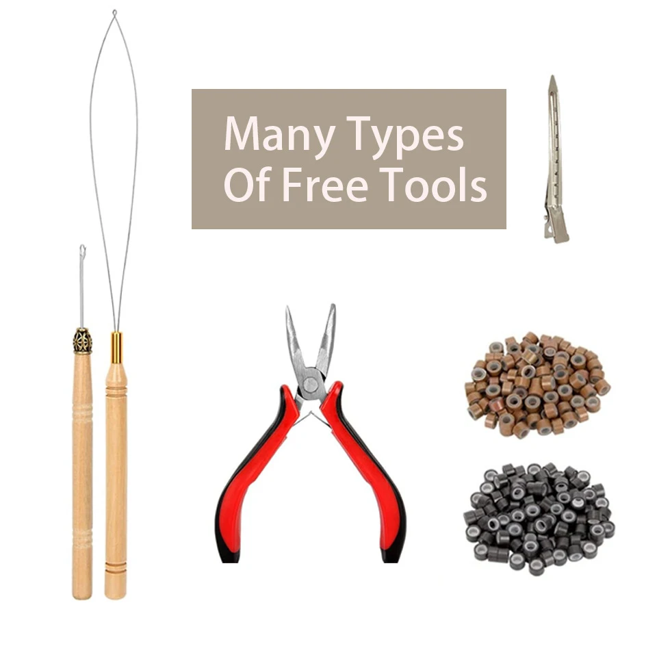 48 Polegada kit de enfeites de cabelo sintético com ferramenta extensões de cabelo de enfeites 12 cores cabelo de fada enfeites de cabelo brilhante