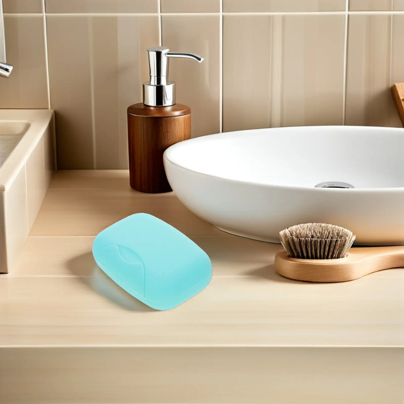 

30Pcs Leakproof Travel Soap Container Portable Soap Box Plastic Holder Lid Compact for Camping Hiking Bathroom