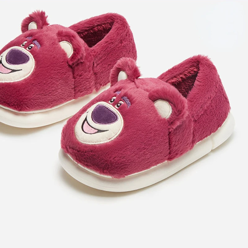 Disney Toy Story3 Lotso Winter Ladies Casual Home Shoes Toe Soft Bottom Cotton Slippers Size 36-41