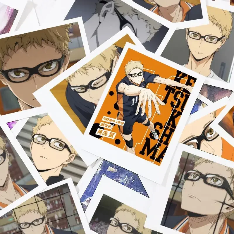 Kei Tsukishima 3inch Cards Bookmark Haikyuu Anime Goods Collection Pretty Lomo Cards Student Stationery Kawaii School Supplies