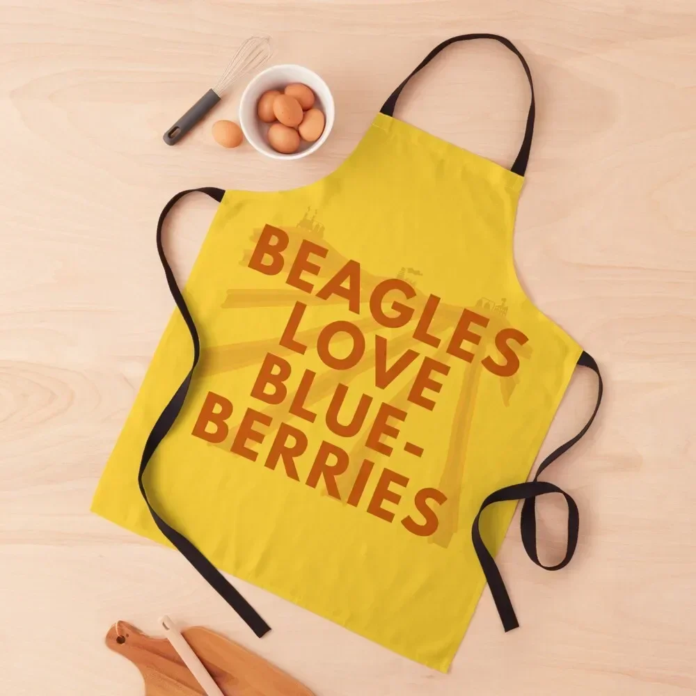 Beagles Love Blueberries // Fantastic Mr. Fox // Wes Anderson Apron bib manicurist For Woman Apron