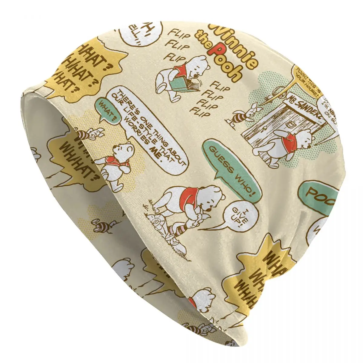 

Winnie The Pooh Comic Strip Style Pattern Postcard Zazzle Bonnet Hats Hip Hop Outdoor Skullies Beanies Hats Warm Head Wrap Caps