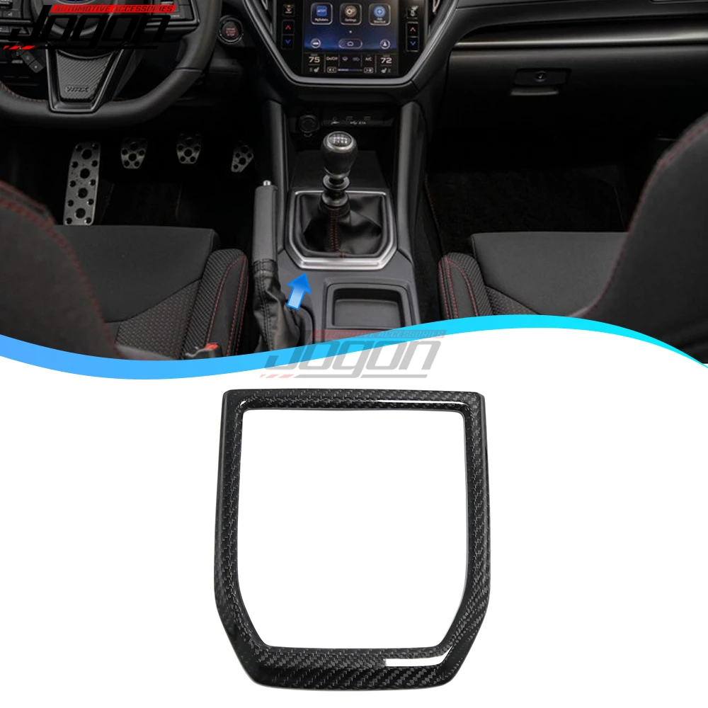 Real Carbon Fiber Interior For Subaru WRX S4 STI VB 2022 2023 Car Console Gear Shift Base Panel Frame Cover Trim Car Accessories