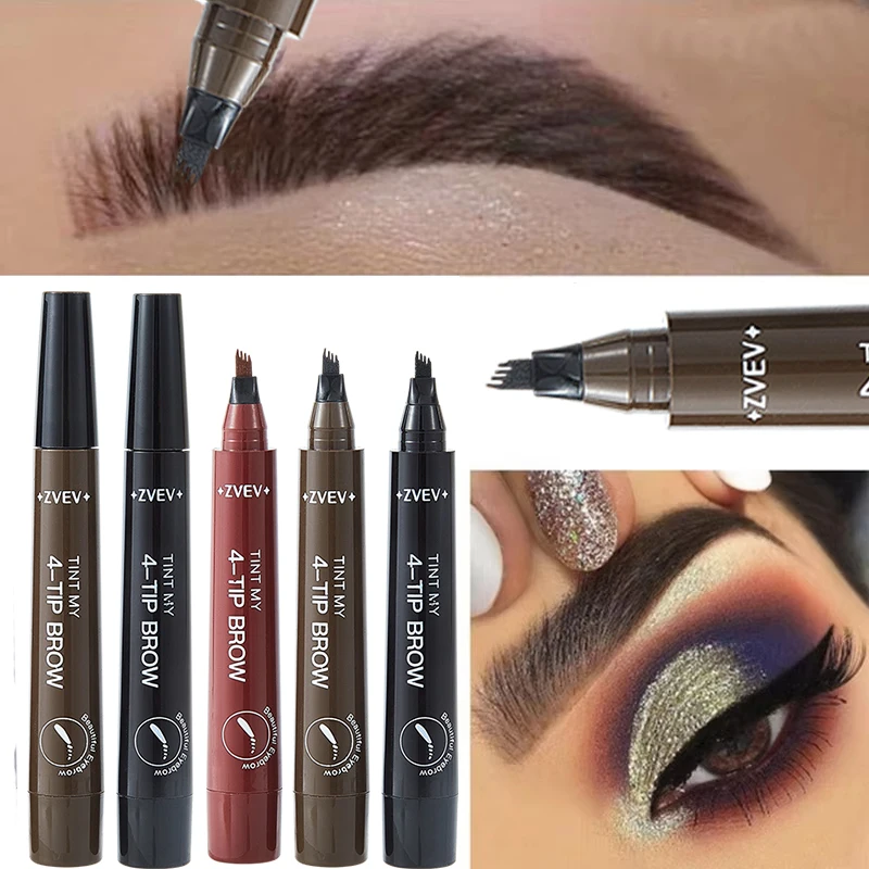メイクアップアーティストと同じ4本爪アイブロウペンシルは、ウォータープルーフ、汗に強い、色持ちが良く、色褪せたり、シミュレートしたりしません。
