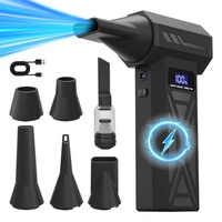 Handheld Mini Turbo Jet Fan 880000RPM Powerful air Blower Compressed Air Duster for Car Dryer/PC/Home Brushless Cleaning Tool