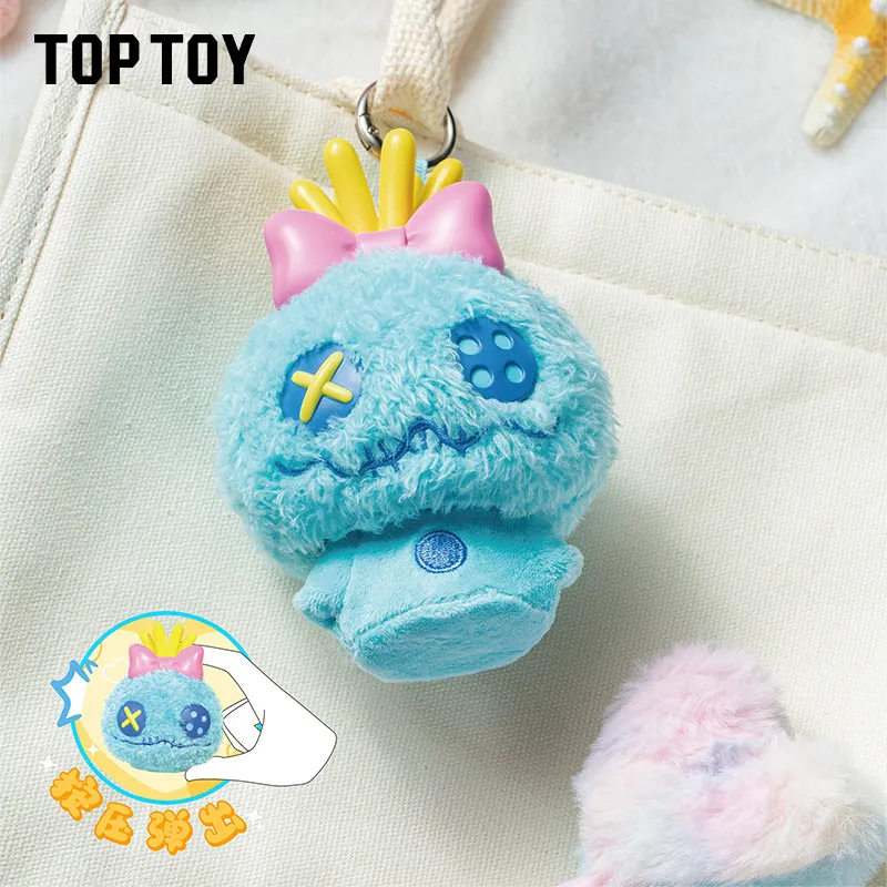 Official TOPTOY Stitch Bouncy Plush Pendant Blind Box Cute Stitch Keychain Doll Girls Birthday Gift Trendy Ornament - view 2