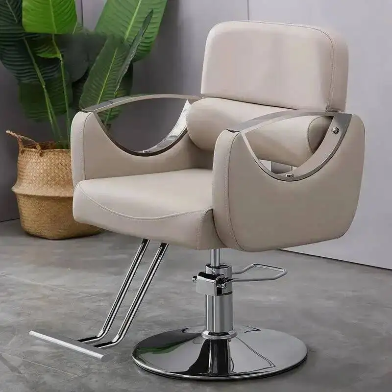 Reclinable Barbershop Barber Luxury Hairdressing Salon Chair Makeup Salon Chair Hidraulic Leg Silla De Barbero Furniture