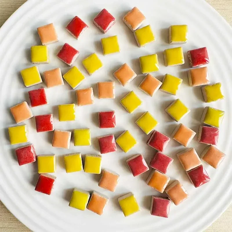 

DIY 100g Ceramic Mosaic Tiles for crafts Handmade Ornaments Tiles Crafts Mixd Colorful Crystal for Decorative Materials arte91