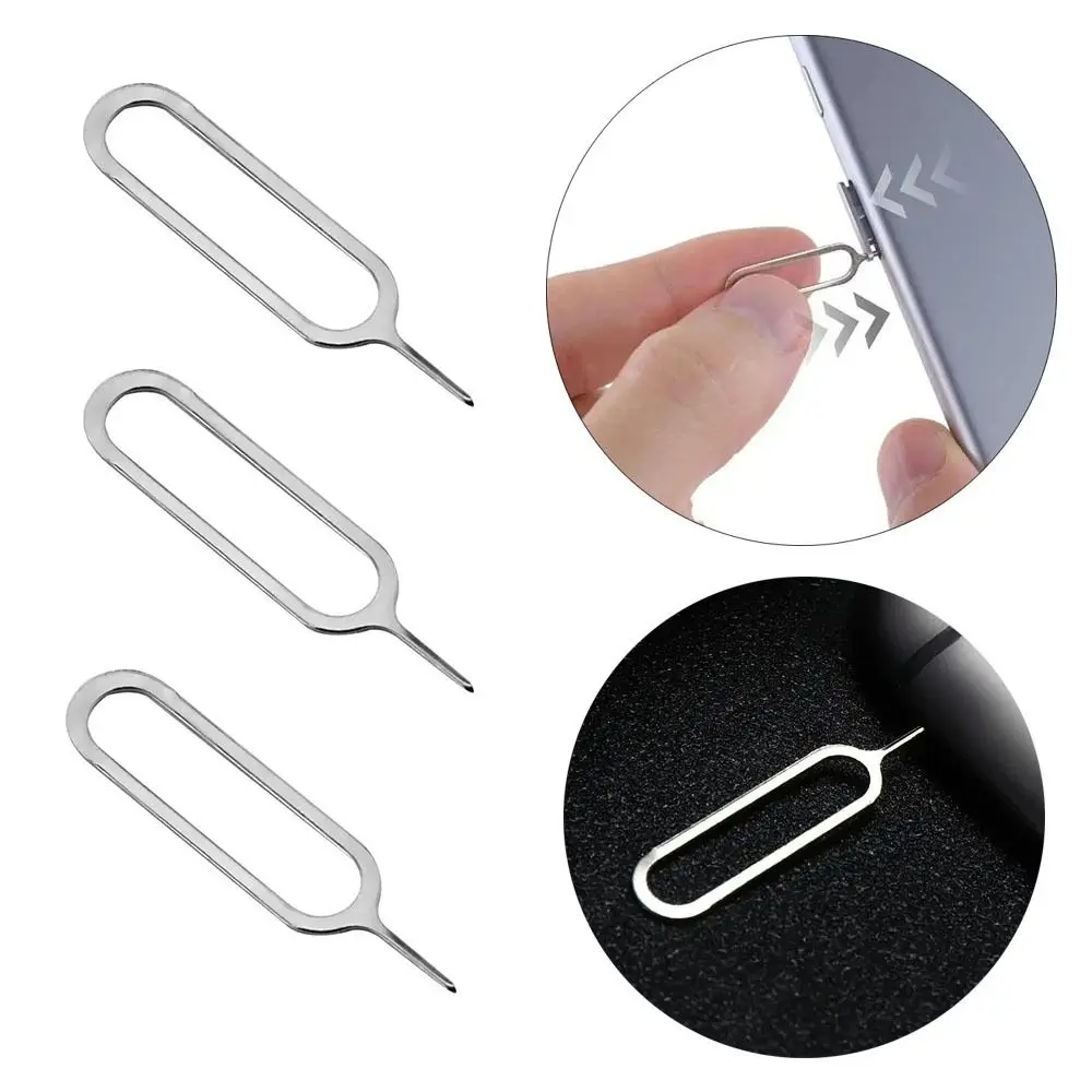 1/10PCS Phone Accessories Card Extractor Metal Universal Sim Card Tray Ejector Open Pin Needle Key Tool for iPhone Android