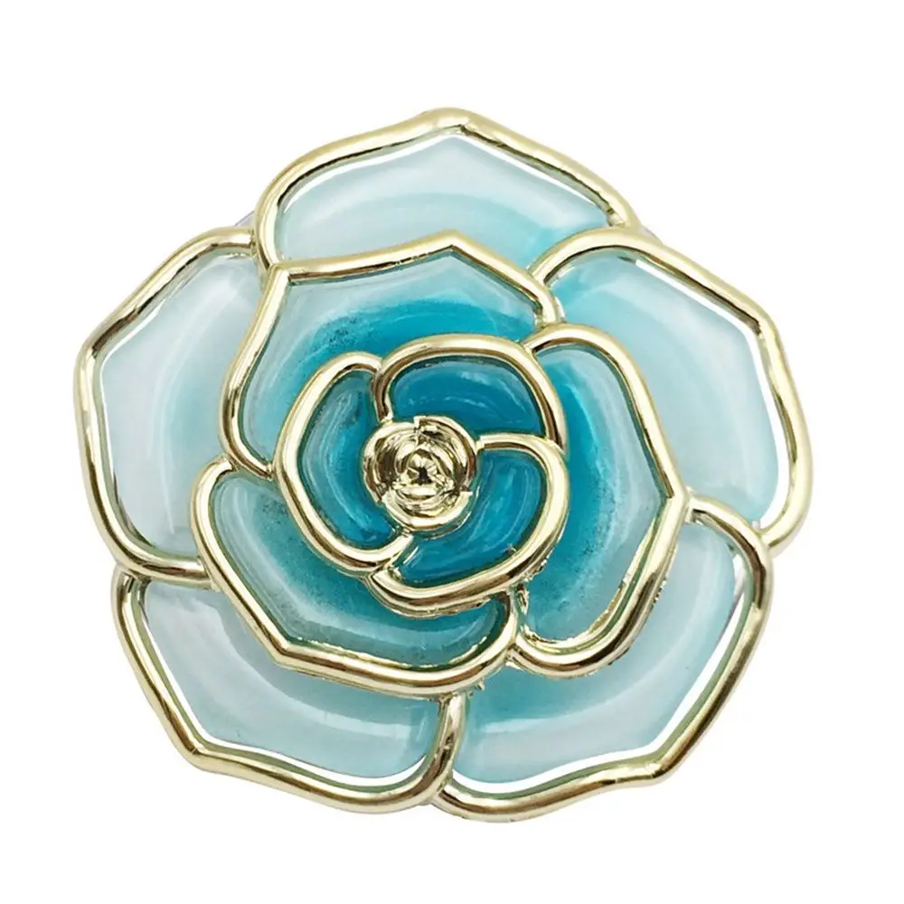 Rose Flower Pattern Bag Hooks Portable Folding Table Hook Clasp Purse Bag Handbag Hooks Hanger Holder