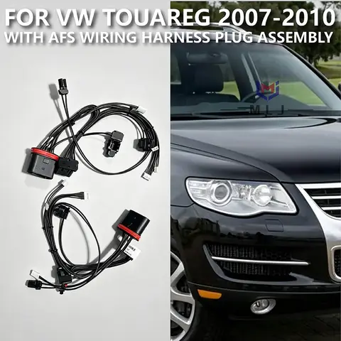 Headlight Internal Wiring Harness Assembly Plug With AFS Headlight Replacement Accessories For VW Volkswagen Touareg 2007‑2010