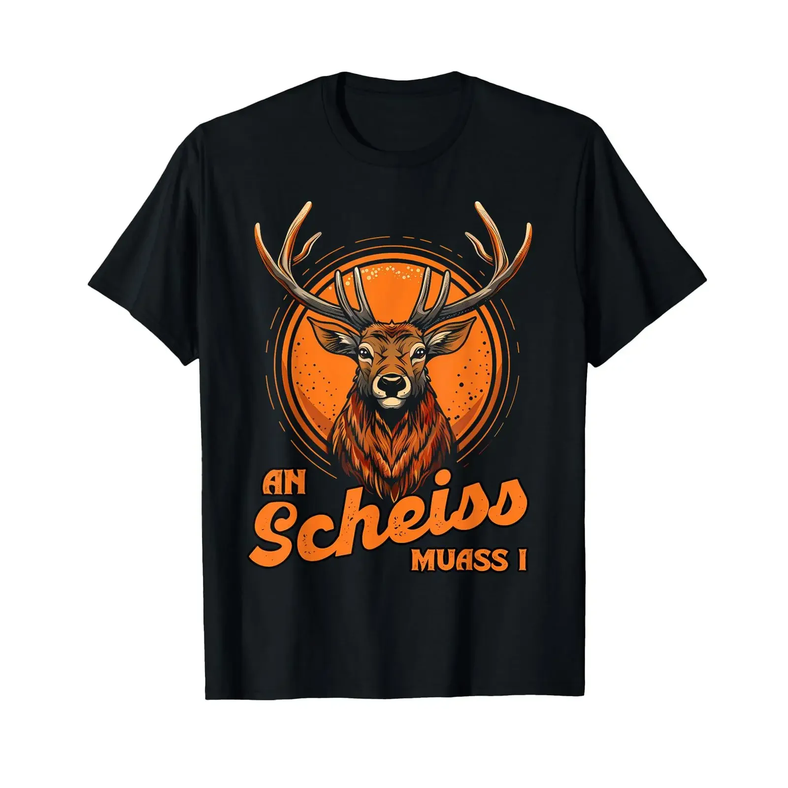 An Scheiss Muass I Hirsch Anzug Trachenshirt Oktoberfest T Shirt vintage Washed Breathable Unisex Soft homme Slightly graphic