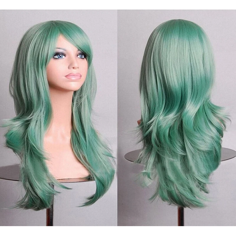 Long Roll Anime Cosplay Colored European And American Wigs Hot Sell Products From Foreign Trade Manufacturers Direct Sales 70cm