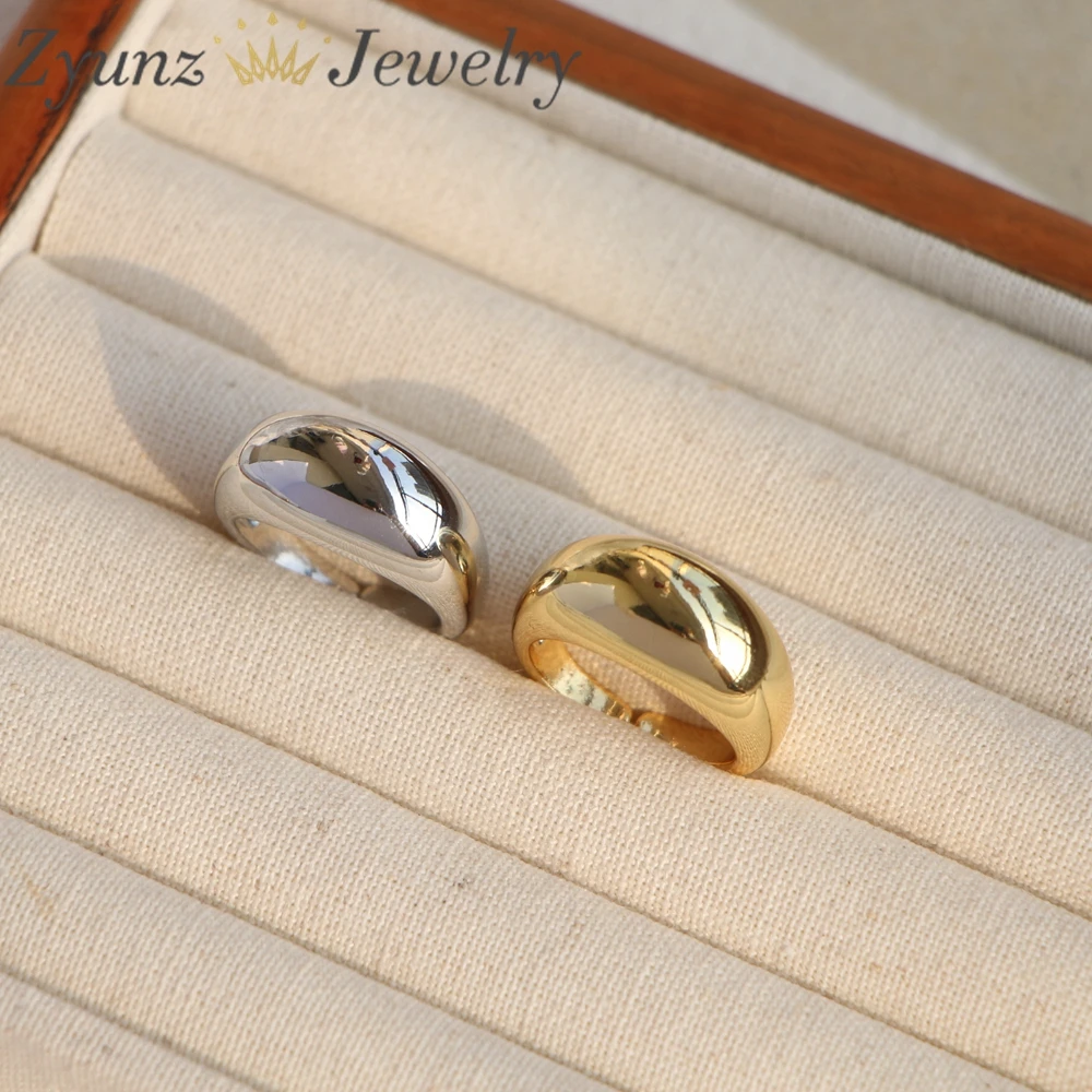 10PCS, Exquisite Smooth Geometric Rings For Women Men Open Gold Color Minimalist Ring Wedding Aesthetic Jewelry Party Gift