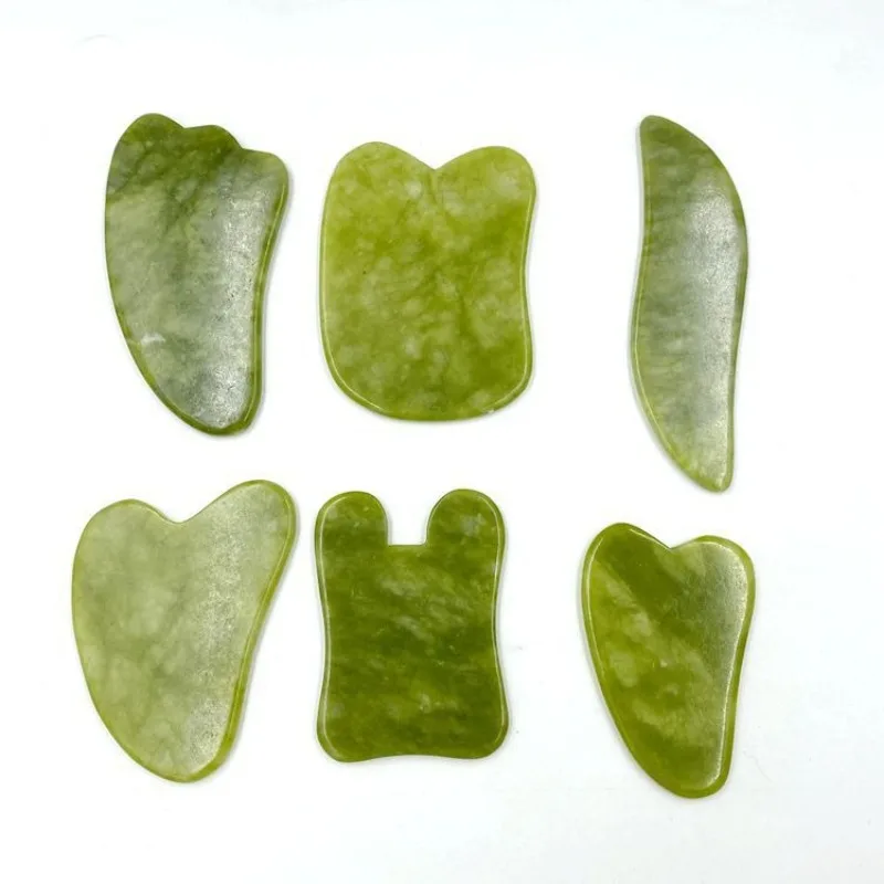 

Natural Jade Scraping Plate Massager Board SPA Body Visage Massage Scrapers Tools for Face Neck Back Body Scraping Tablet