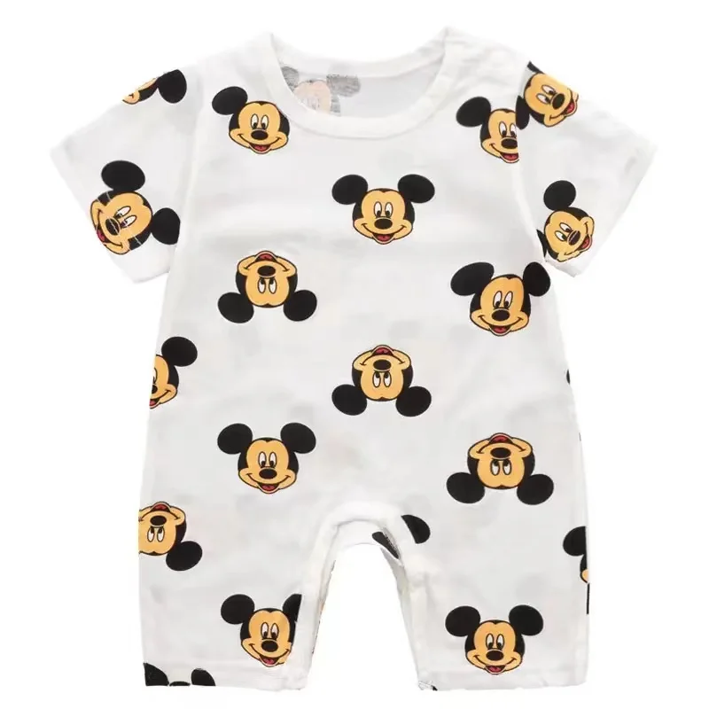 Newborn Baby Rompers Cartoon Mickey Mouse Pooh Boy Clothes Girl Roupas Bebe Infant Jumpsuit Summer Onesie Outfits Kids Christmas