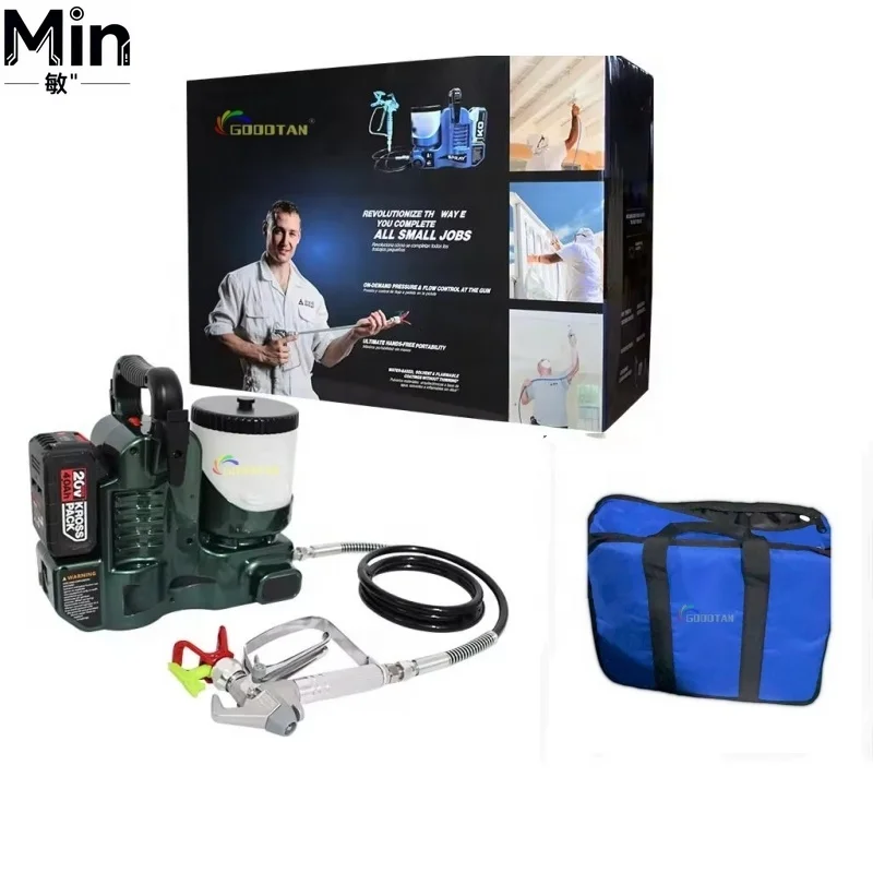 

Аккумуляторный мини-краскопульт 21В с быстрой подачей краски