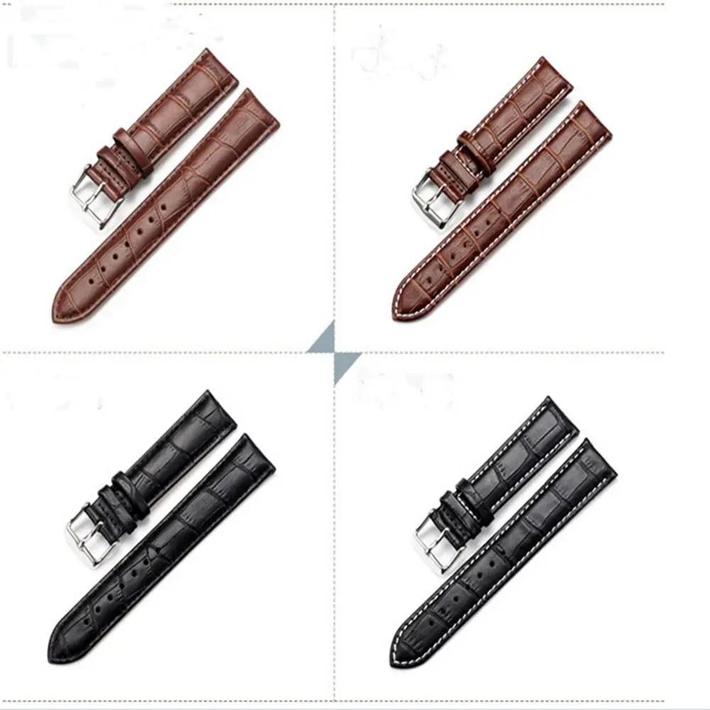 

Colors Unisex Quality Tang New Brown or Women Men Watch Black Strap Leather