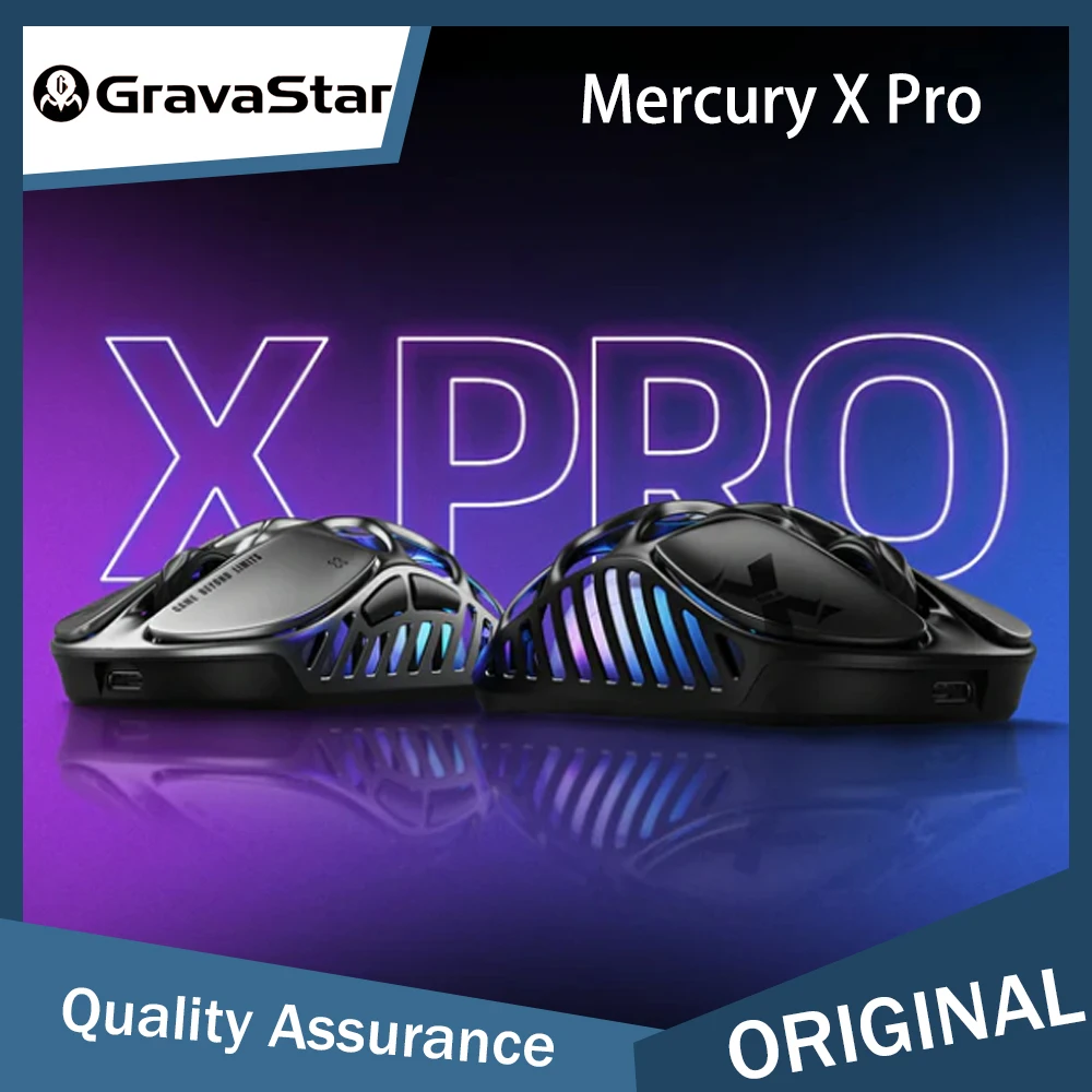 Gravastar Mercury X Pro 8KHz Wireless Gaming Mouse with 8K