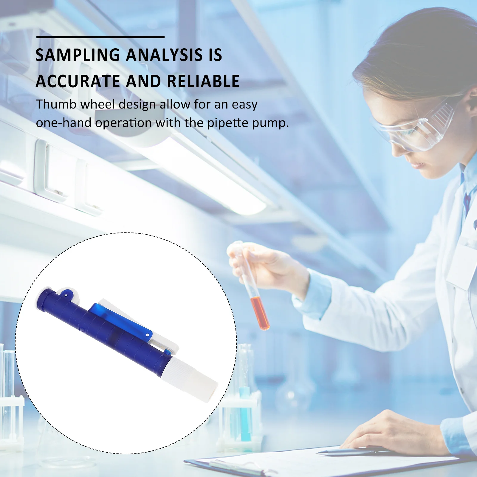 

Laboratory Pipette Pump Plastic Acid Alkali Resistant Manual Labs Instrument Rapid Dispensing Accurate Liquid Transfer Tool