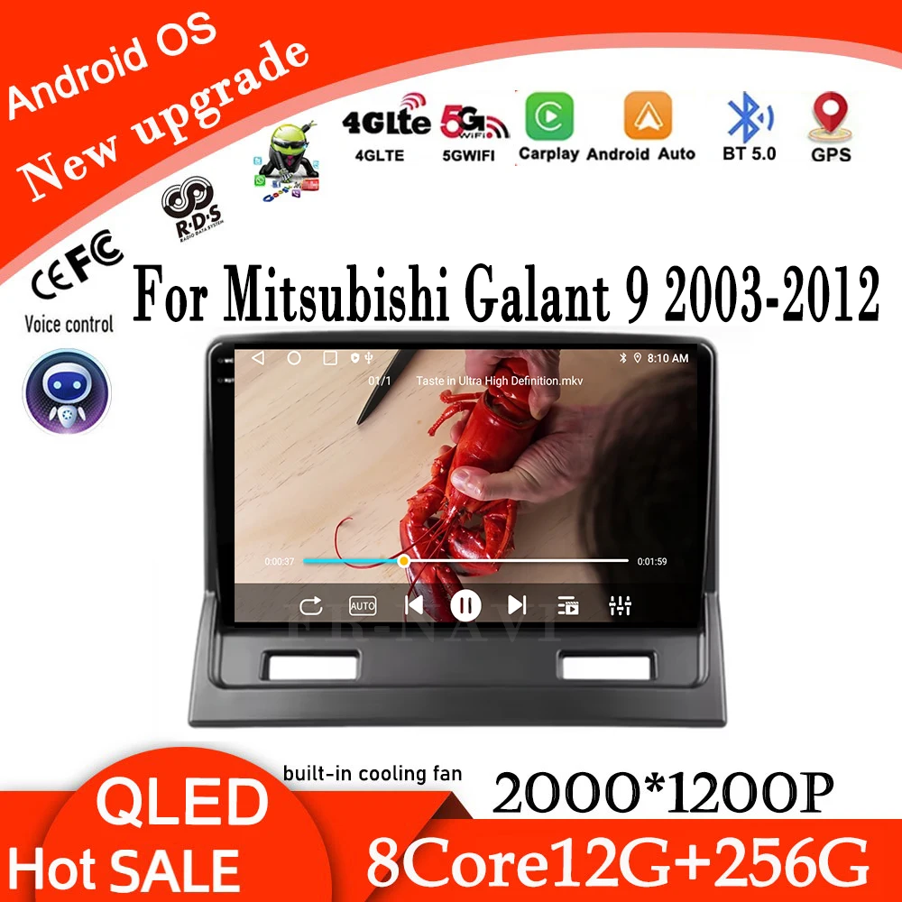 

Android 14 For Mitsubishi Galant 9 2003 -2008 2009 2010 2011 2012 GPS Navi DSP 4G WIFI DLED TouchScreen BT 8 Core Carplay BT