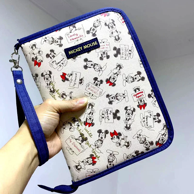 Disney Mickey Winnie 5561 Fashion Anime Passport Wallets Cartoon Handbag Covers Travel Accessories Storage Bags Gift