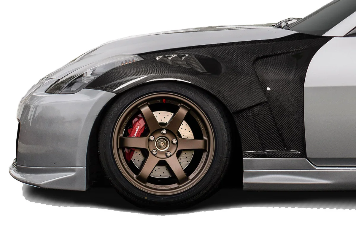 

From 2003 to 2008, it is suitable for refitting carbon fiber front fender sand board with Nissan 350Z-Z33.