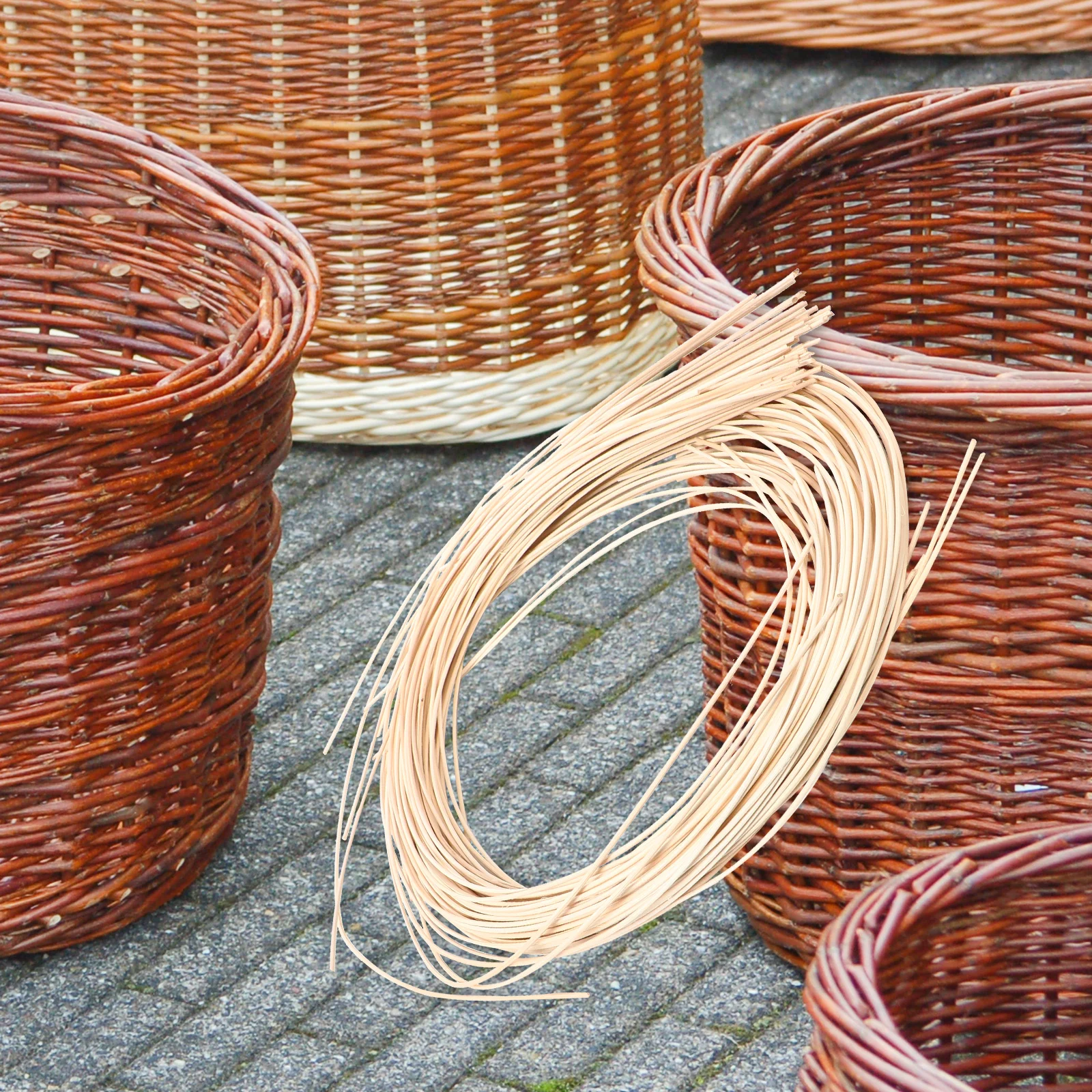 

1 Roll Repairing Rattan Natural Material Flexible Strong for DIY Basket Chair Weaving Furniture Repair Supplies Wicker Weaving